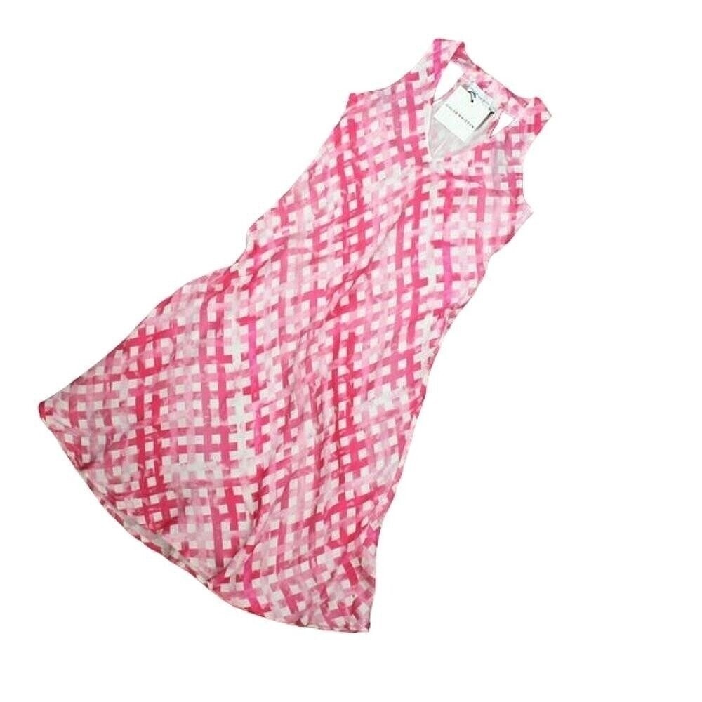 Chloe Kristyn Nina Slip Dress in Pink Plaid Size XS